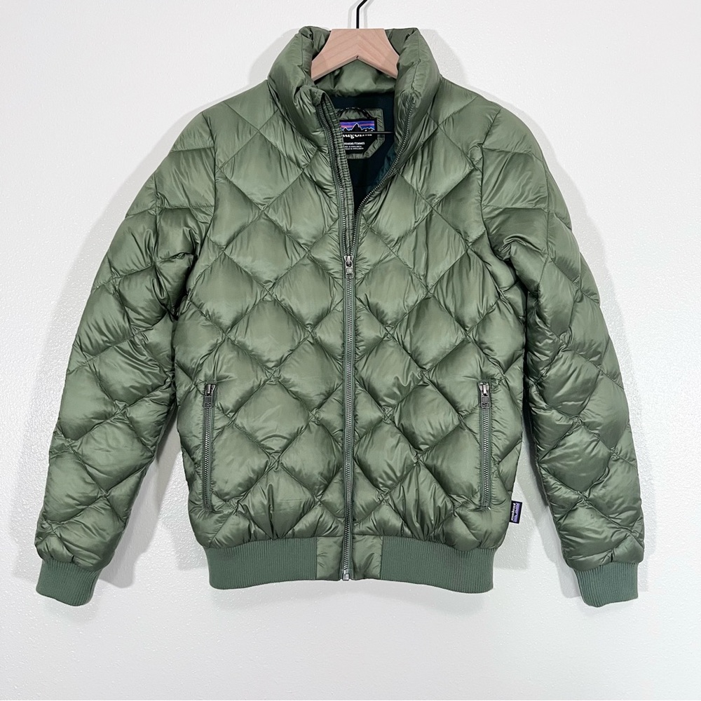 Womens Patagonia Prow Bomber Buffalo Green